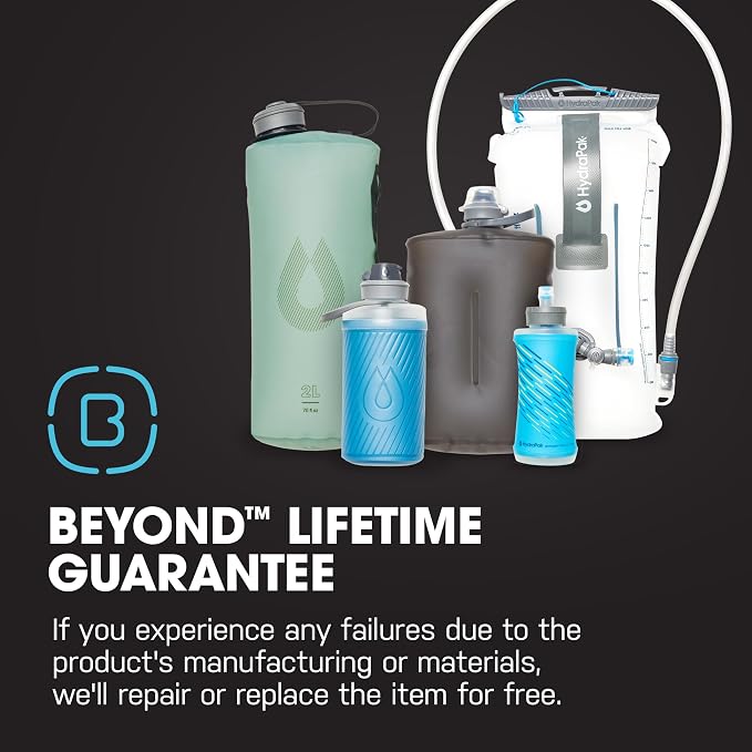 HydraPak Flux - Collapsible Backpacking Water Bottle - BPA Free, Ultra Light - Image 7