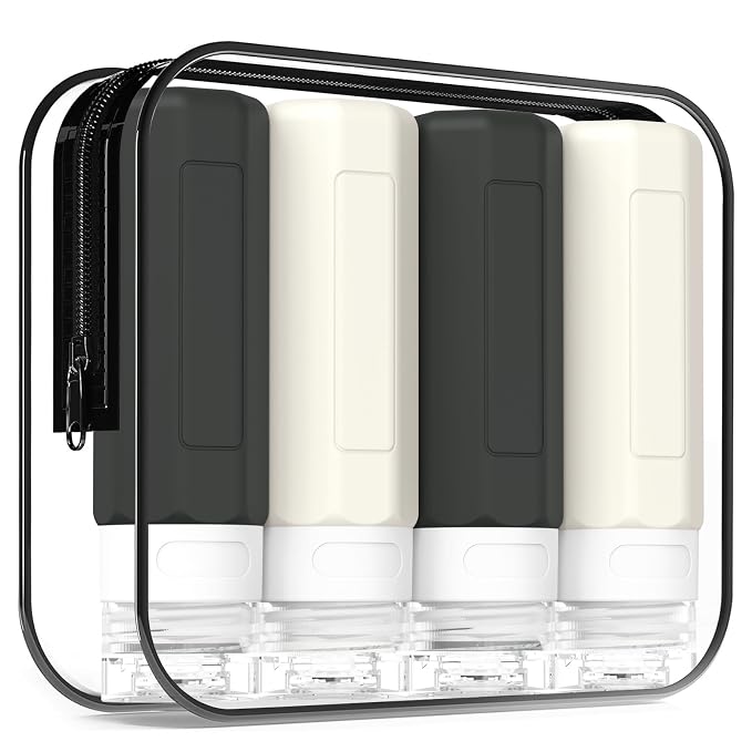 Redfly Travel Bottles for Toiletries, 3oz Tsa Approved Travel Size Containers by Redfly