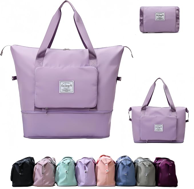 Large Capacity Foldable Travel Bag, Expandable lightweight Carry on Bag by Unknown