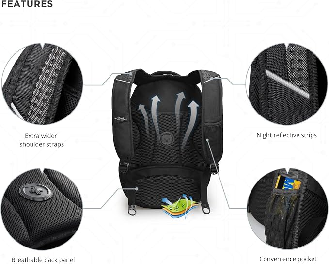 Swissdigital Design Men's Laptop Backpack - Image 4