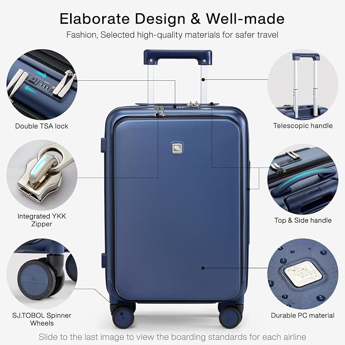 Hanke Grace Carry On Luggage - Image 3