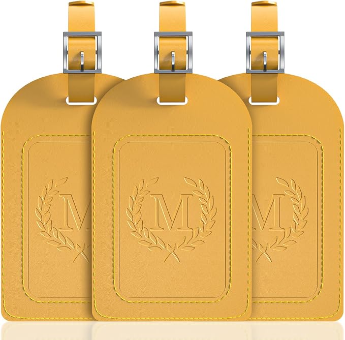 FESAS 3 Pack A-Z Alphabet Luggage Tags - Image 2