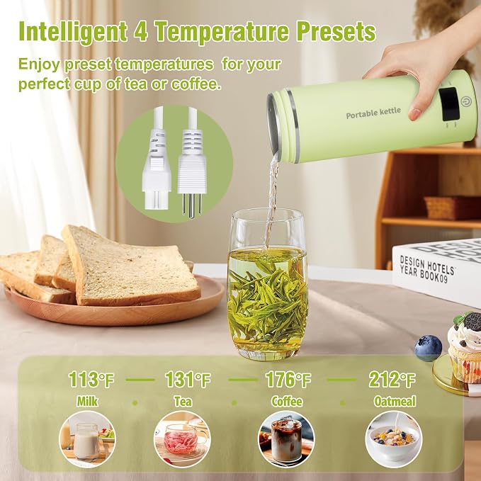 Travel Electric Kettle Portable Mini Kettle, Small Hot Water Boiler - Image 4