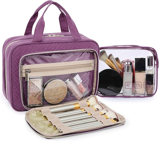BAGSMART Toiletry Bag Hanging Travel Makeup Organizer - Image 2