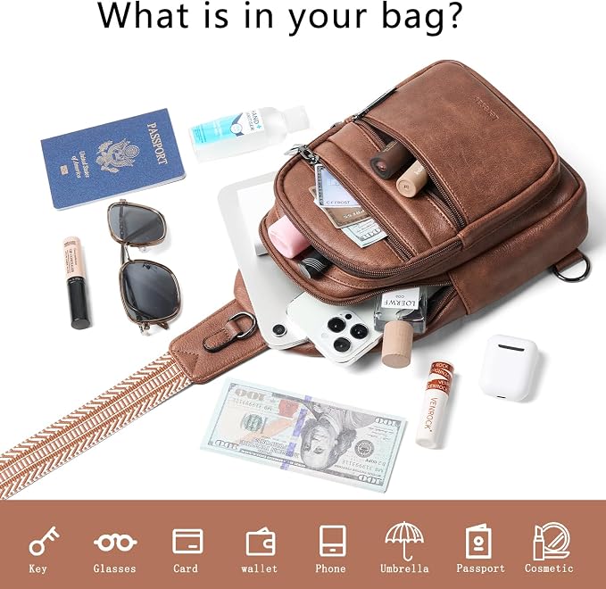Sling Bag for Women Crossbody Bags Fanny Packs Over Shoulder Bag Sling Purse - Image 7