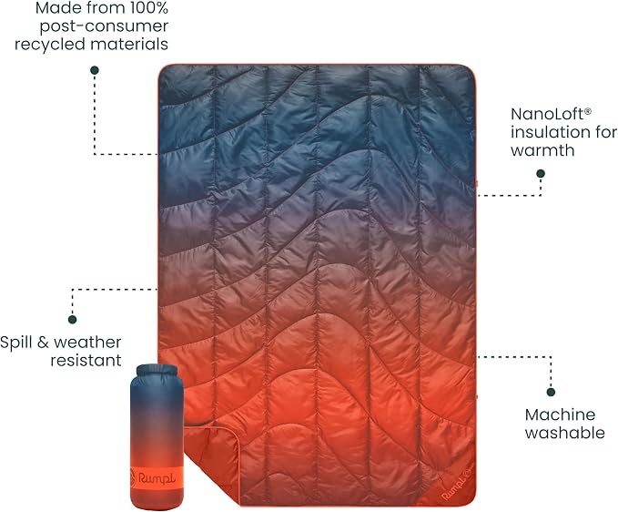 Rumpl Travel Puffy Blanket, Ultra-Packable Travel-Size Warmth and Comfort - Image 3