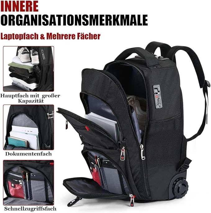 Extra Large Rolling Backpack - Image 4