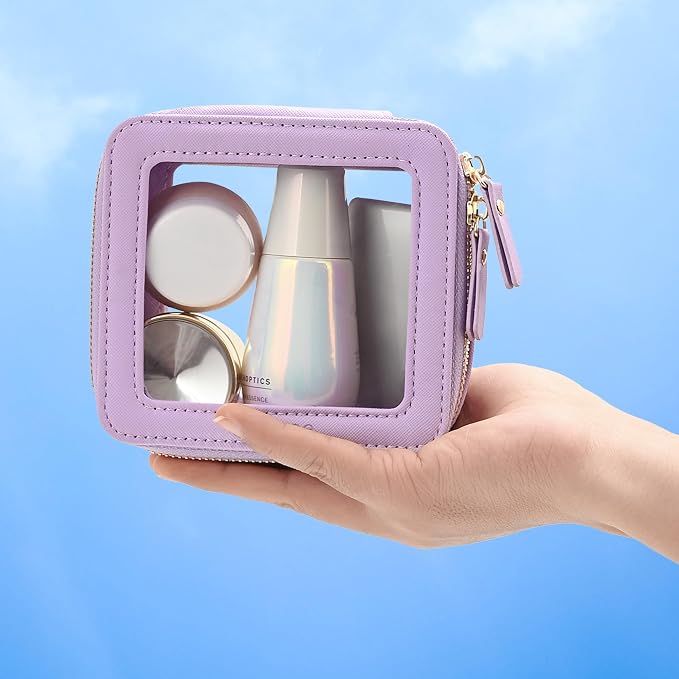 Aveniee Mini Clear Makeup Bag, Small Cosmetic Bags Travel Toiletry Pouch - Image 5