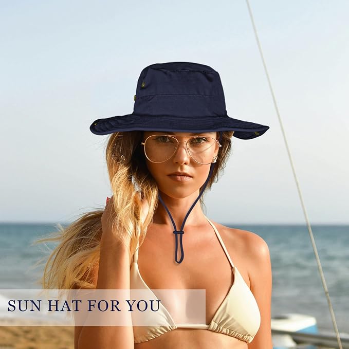 Sun Hats for Men Women Boonie Hat Foldable Fishing Hat UPF 50+ Bucket Hat for - Image 4