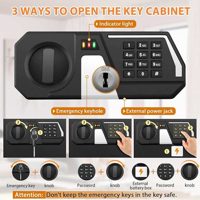 200 Keys Fireproof Key Safe - Image 6
