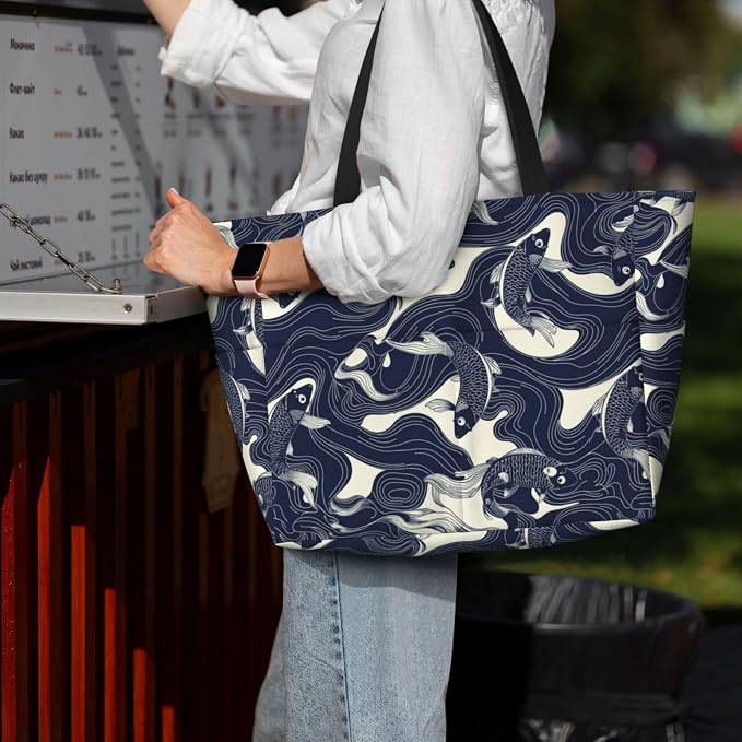 Beach Bag for Women Beach Tote Bag Waterproof Sandproof Large Bags - Image 7