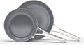 Calphalon® Premier Ceramic Nonstick 8" and 10" Frying Pan Set, Mushroom Grey by Calphalon