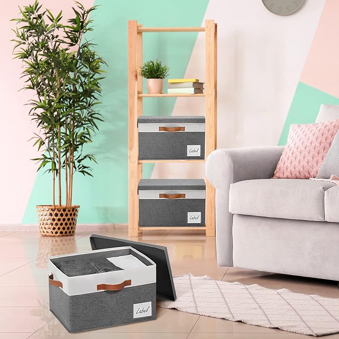 GhvyenntteS 6 Pack Fabric Storage Bins - Image 6