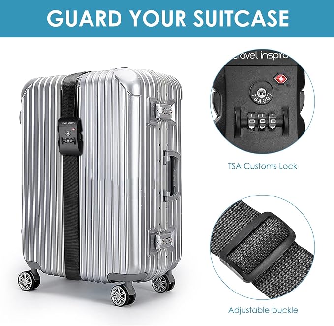 Travel Inspira Luggage Straps for Suitcases - Image 5