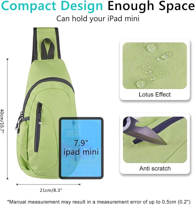 TITECOUGO Small Sling Bag, Lightweight Crossbody Backpack - Image 4