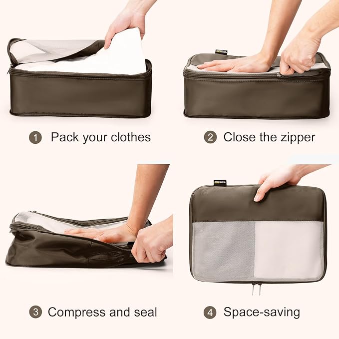 5 Set Compression Packing Cubes - Image 4