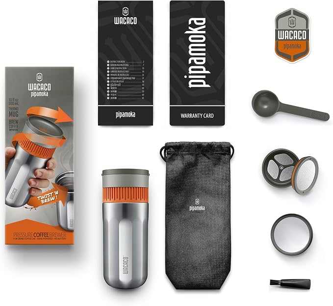 WACACO Pipamoka Portable Coffee Maker, Coffee brewer, All-in-one Vacuum - Image 9