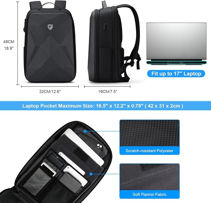 FENRUIEN 17 Inch Laptop Backpack - Image 5