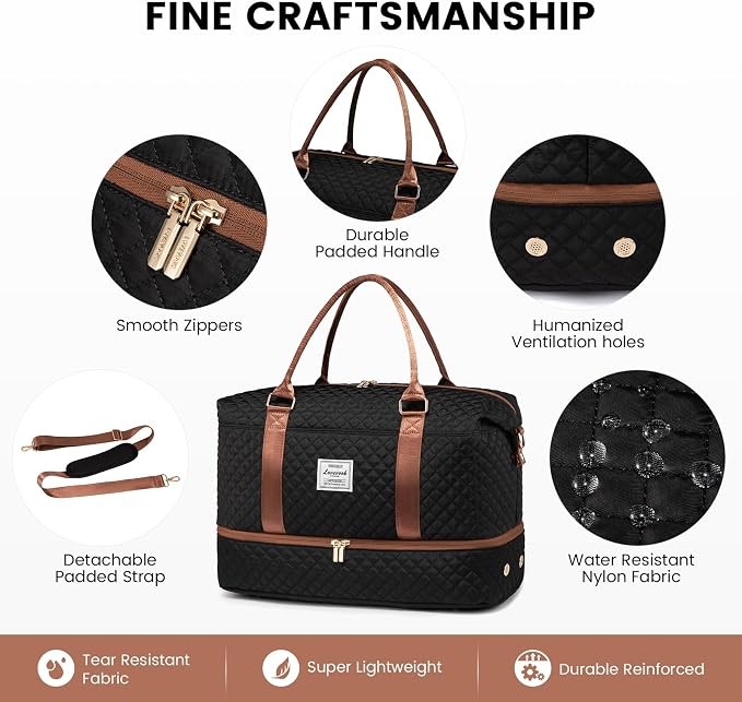 LOVEVOOK Travel Duffle Bag, Weekender Bags - Image 5
