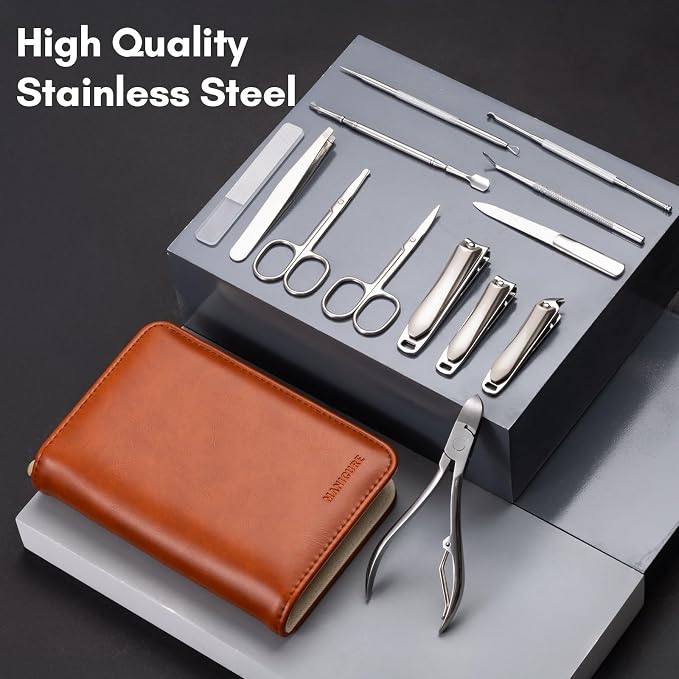 FAMILIFE Professional Manicure Set, Manicure Kit, Nail Clippers Set, Stainless - Image 2
