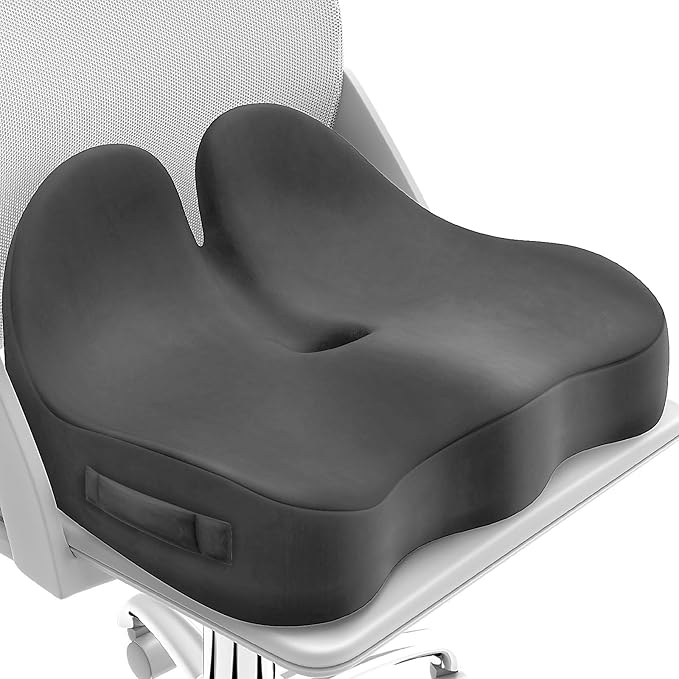 Seat Cushion, Memory Foam Office Chair Seat Cushion by CushZone