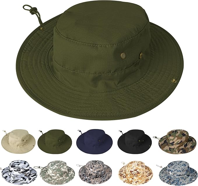 Sun Hats for Men Women Boonie Hat Foldable Fishing Hat UPF 50+ Bucket Hat for by ZOORON