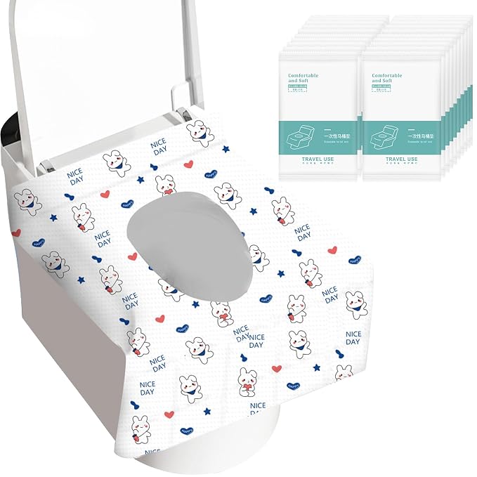 20 Pack Toilet Seat Covers Disposable, Portable Toilet Seat Cover by Zeckzoin