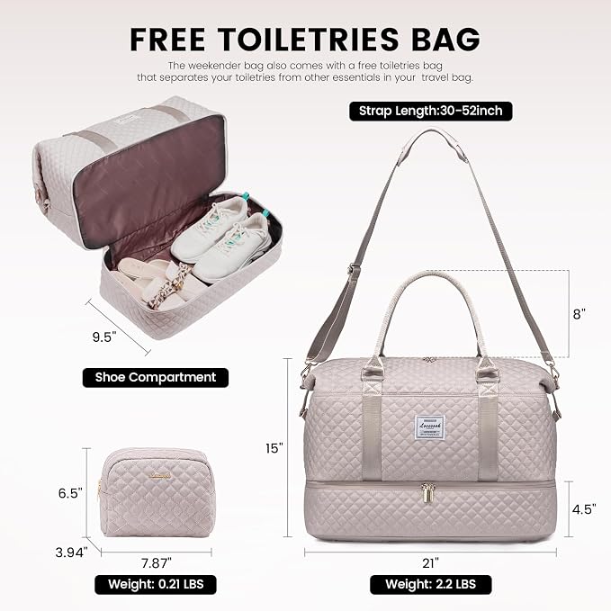 LOVEVOOK Travel Duffle Bag, Weekender Bags - Image 2
