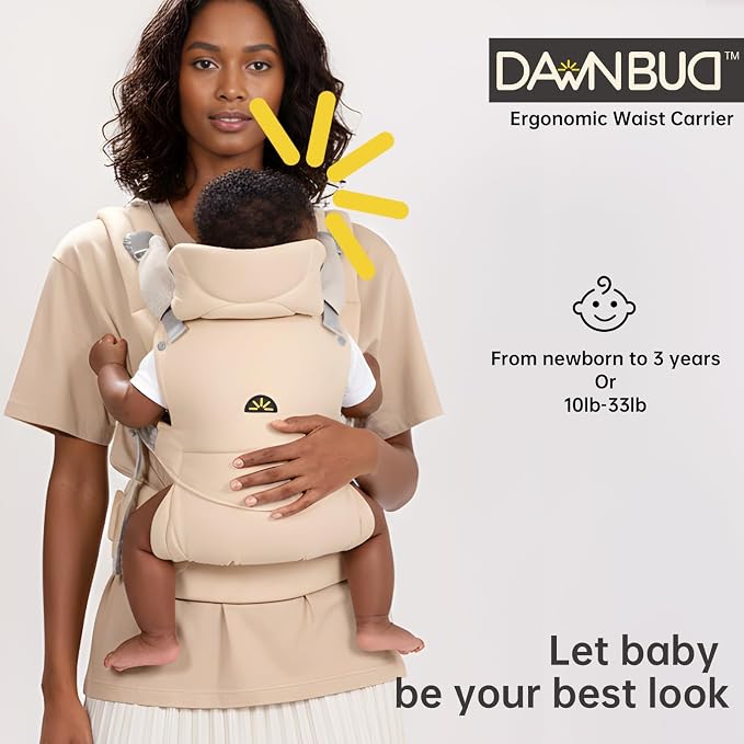 Baby Carrier for Newborns to Toddlers, Adjustable, Ultra-Soft and Weightless - Image 2