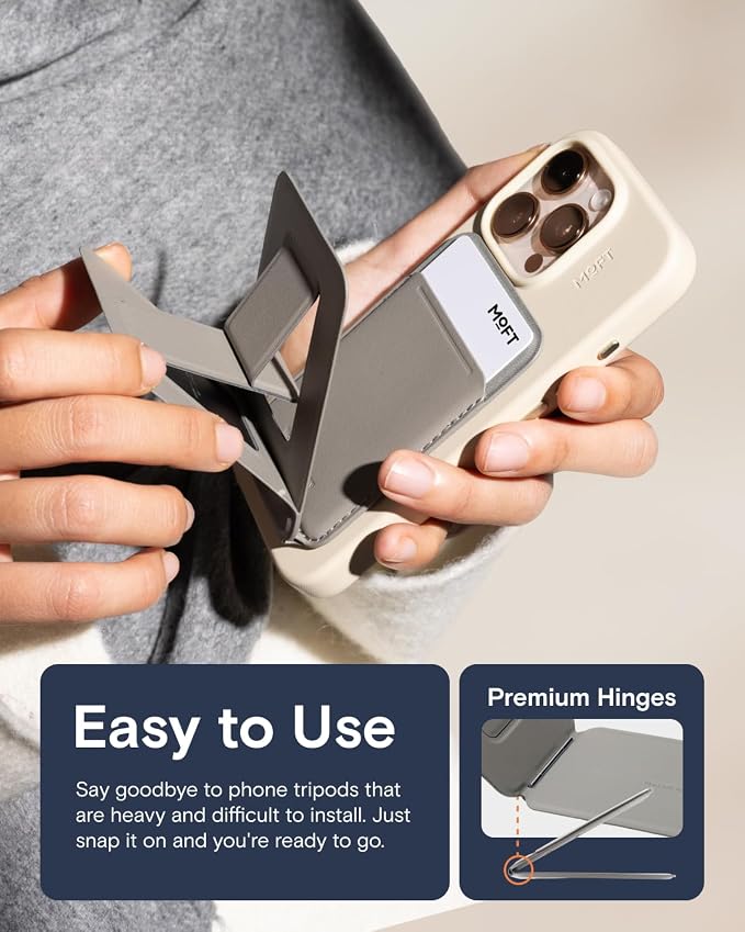 MOFT Phone Tripod Wallet for iPhone, Mulit-Angles, Portable Phone Stand - Image 8