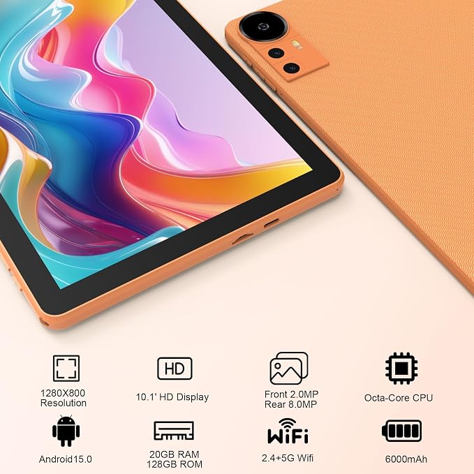 Android 15 Tablet 10 Inch, 2 in 1 Tablets - Image 3