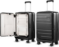 LUGGEX Checked Luggage with Spinner Wheels, FLO5 Expandable Polycarbonate Hard by LuggeXLUGGAGE