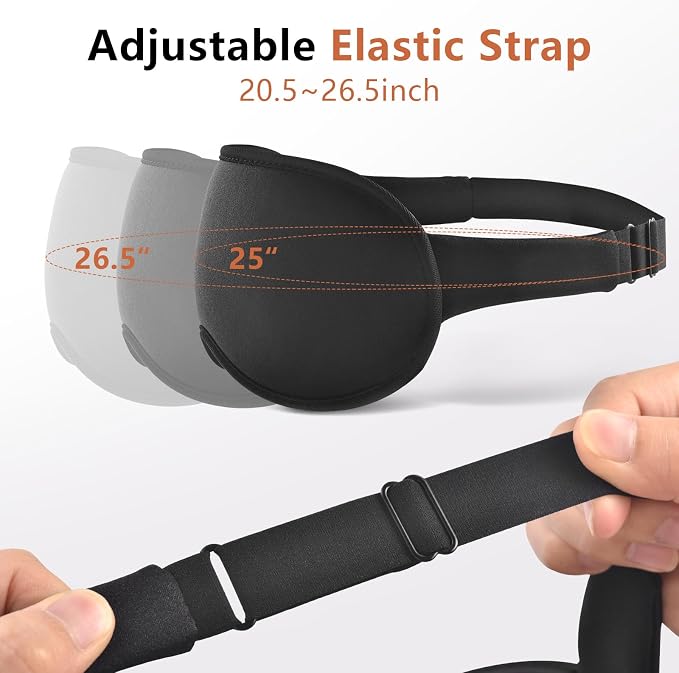 Sleep Mask for Side Sleeper Women Men, Eye Mask for Sleeping Light Blocking - Image 3
