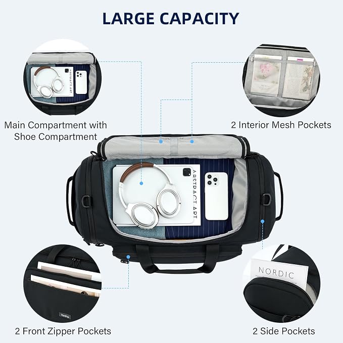 Large Travel Duffle Gym Bag - Image 4