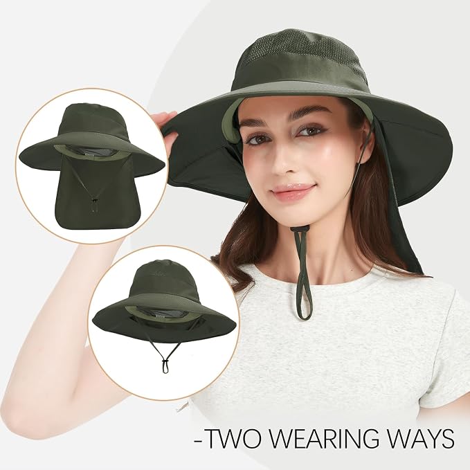 Fishing Hat Breathable Wide Brim Sun Hats - Image 3