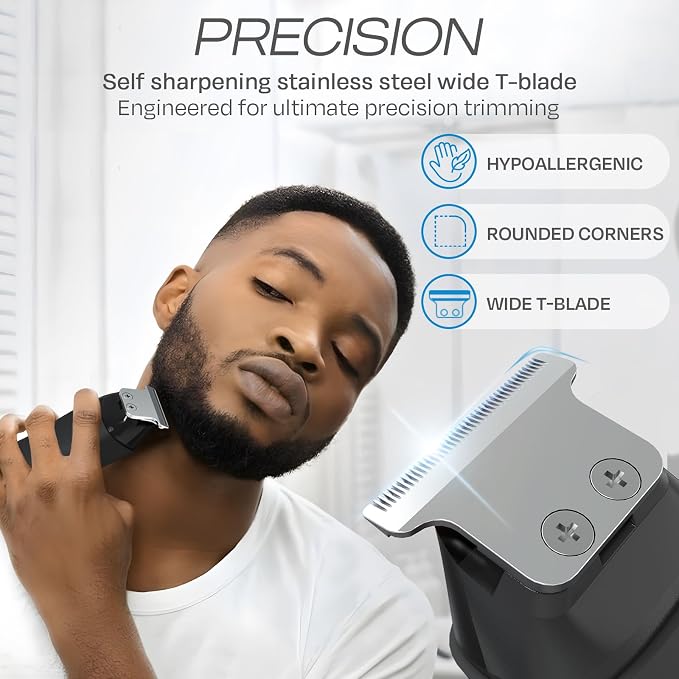 HUMMINGBIRD™ MK1 Compact Trimmer – Portable Electric Beard & Body Hair Trimmer - Image 3