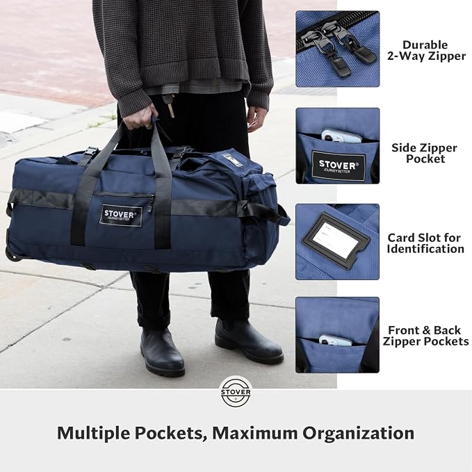 STOVER 80L Rolling Duffel Bag - Image 4