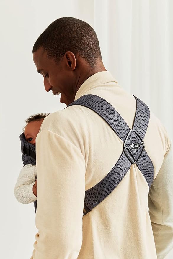 BabyBjörn Baby Carrier Mini, Anthracite, 3D Mesh | Newborn Carrier, Easy-to-Use - Image 8