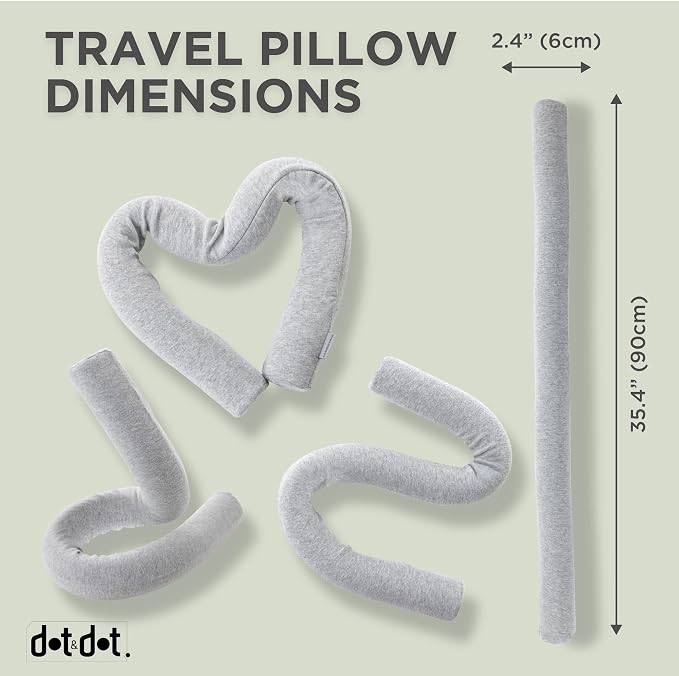 Dot&Dot Twist Memory Foam Travel Pillow - Image 7