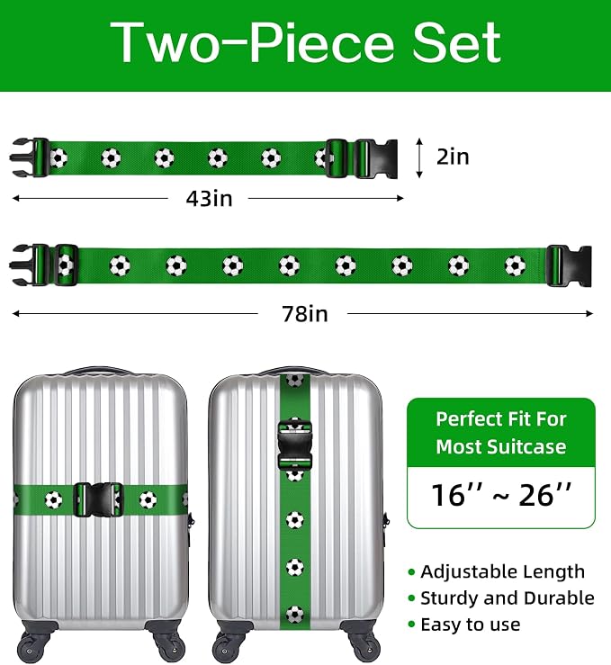 Luggage Straps for Suitcases Travel Belt Luggage Band Heavy Duty Traveling - Image 2