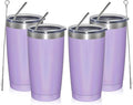 MEWAY 20oz Tumbler 4 Pack Double Wall Vacuum Insulated Travel Glitter Mug Bulk by MEWAY