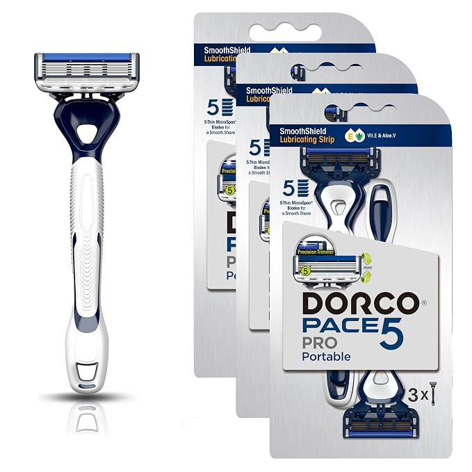 DORCO Pace Pro 5 Disposable Razors, 9 pack by Dorco