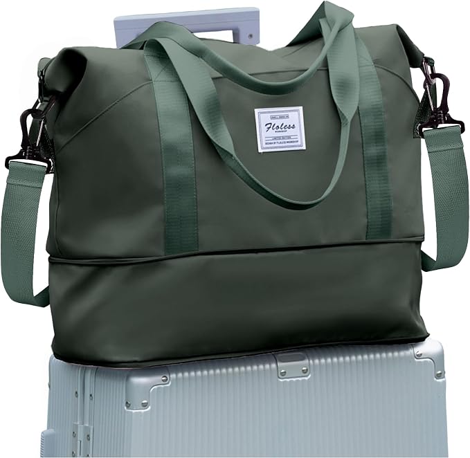 Travel Duffel Bag, Sports Tote Gym Bag, Shoulder Weekender Overnight Bag by WONHOX
