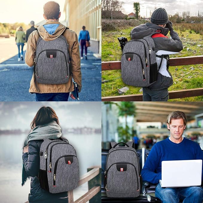 Laptop Backpack for Men, Large Anti-Theft Business Travel Backpack - Image 7
