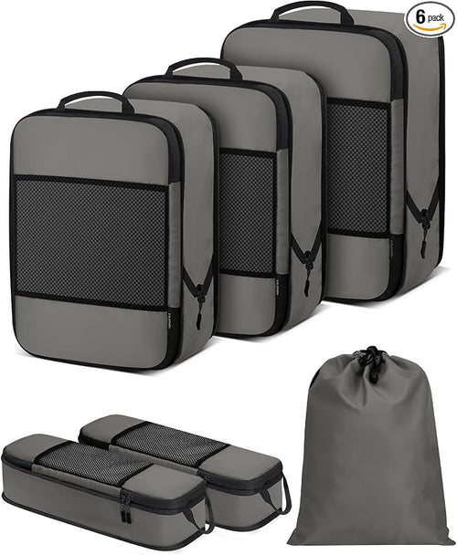 6 PCS Set Compression Packing Cubes by SDGFUI