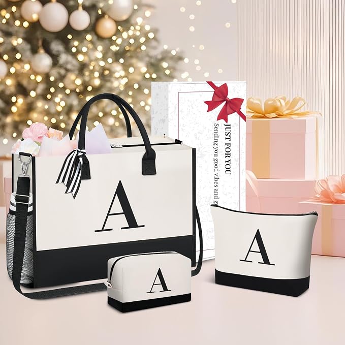 BAGAIL Initial Tote Bag, Personalized Birthday Gifts - Image 5