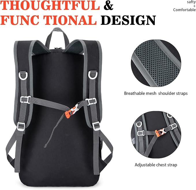 Hiking Backpack, Large 35L Travel Backpacks - Image 4