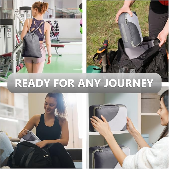 8 Set Packing Cubes for Travel, Gifts for Men, Anti-Tearing Suitcase Organizer - Image 8