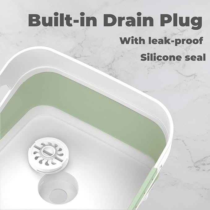 Wash Basin for Baby Bottles, Versatile Wash Tub for Kitchen, Outdoor Camping - Image 3