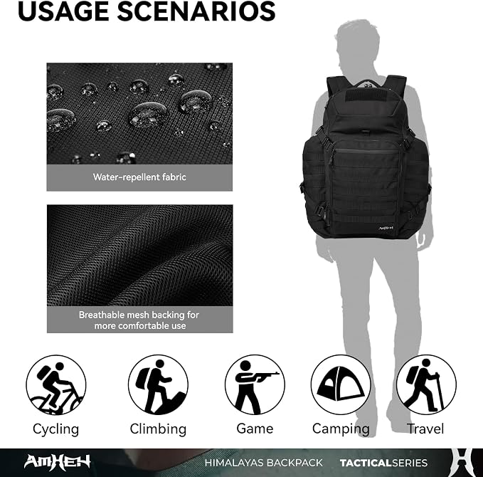 52L Tactical Backpack Military Molle Assault Pack - Image 5